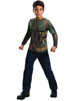 Camiseta De Aquaman Para Niño - Liga De La Justicia