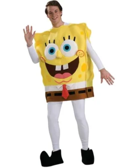 Disfraz De Bob Esponja Deluxe Para Adulto