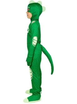 Disfraz De Gekko PJ Masks Deluxe Para Niños -Galaxia Del Cosplay disfraz de gekko pj masks deluxe para ninos 3