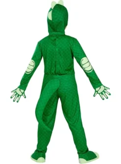 Disfraz De Gekko PJ Masks Deluxe Para Niños -Galaxia Del Cosplay disfraz de gekko pj masks deluxe para ninos 4