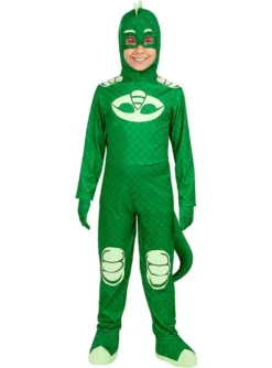 Disfraz De Gekko PJ Masks Deluxe Para Niños -Galaxia Del Cosplay disfraz de gekko pj masks deluxe para ninos 5