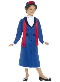 Disfraz De Niñera Victoriana Para Niña