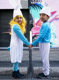 Disfraz De Pitufina Para Niña -Galaxia Del Cosplay disfraz de pitufina para nina 3