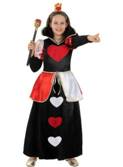 Disfraz De Reina De Corazones Clásico Para Niña