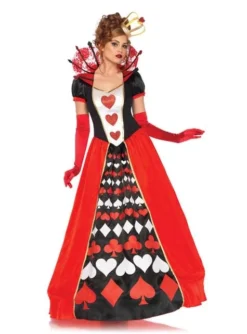 Disfraz De Reina De Corazones Elegante Para Mujer
