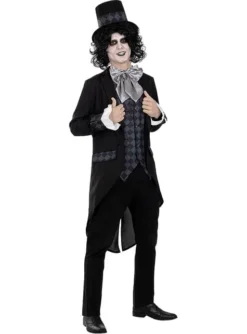 Disfraz De Sombrerero Oscuro Para Hombre Talla Grande