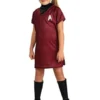 Disfraz De Star Trek Uhura Rojo Niña