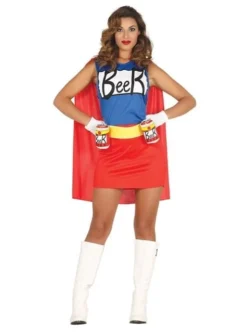 Disfraz De Super Héroe De La Cerveza Para Mujer