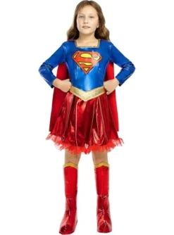 Disfraz De Supergirl Deluxe Para Niña