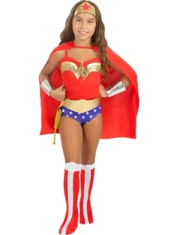 Disfraz De Wonder Woman Clásica Para Niña -Galaxia Del Cosplay disfraz de wonder woman clasica para nina 4