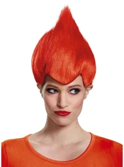 Peluca De Trolls Roja Para Adulto
