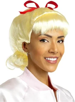 Peluca Pink Girls De Los Años 50